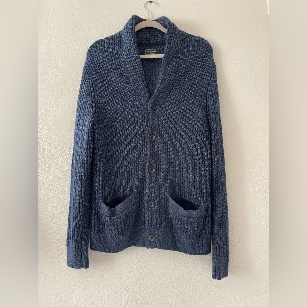 Abercrombie & fitch Mens Fisherman’s Sweater Nylon/merino/cotton Blend Size M
